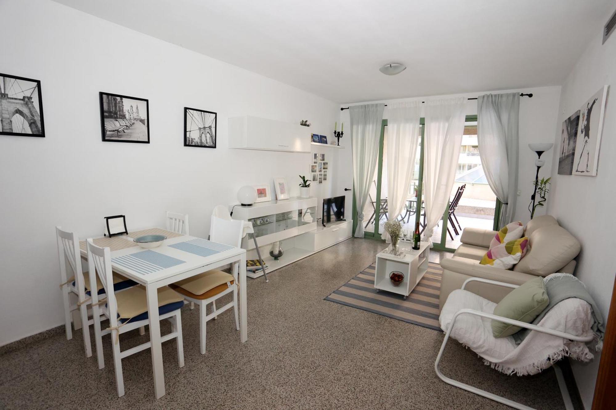 Apartamento Dos Habitaciones Primera Linea De Playa Valencia Exteriör bild
